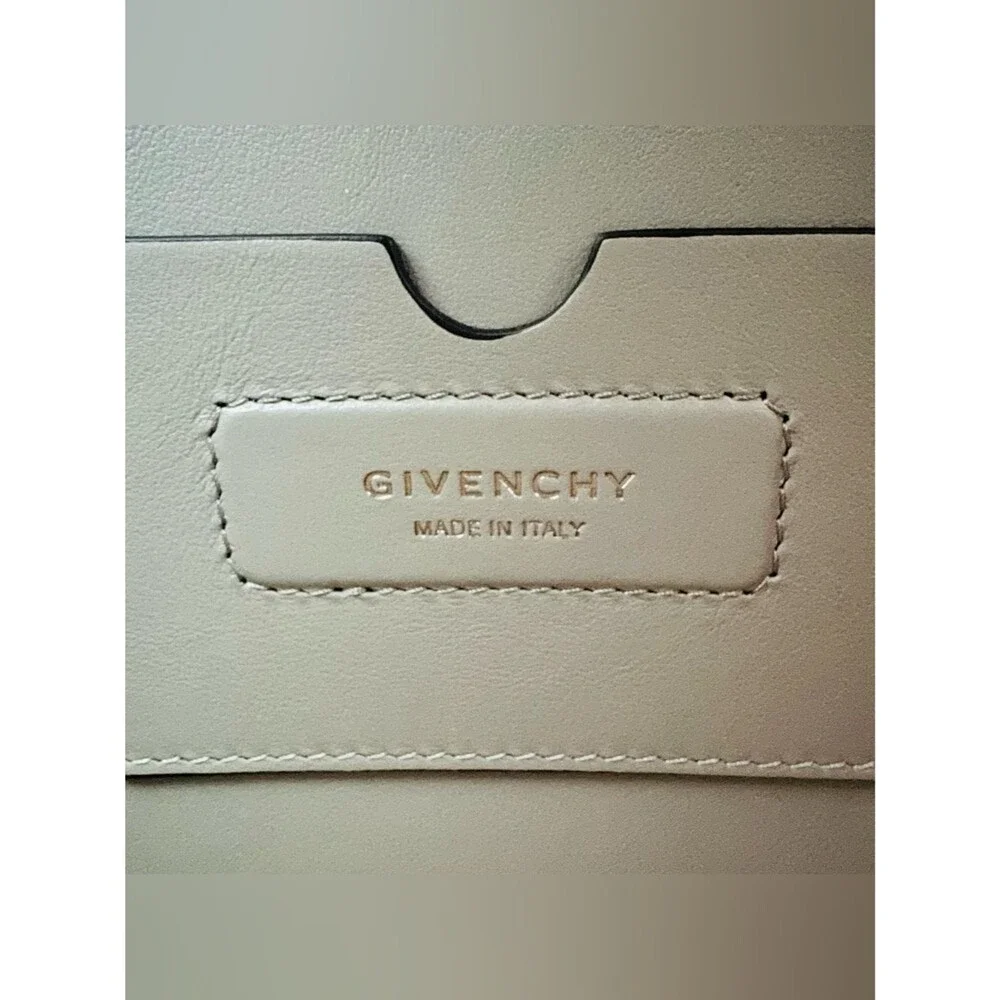 GIVENCHY Antigona Soft Medium Pearl Grey Leather Satchel
